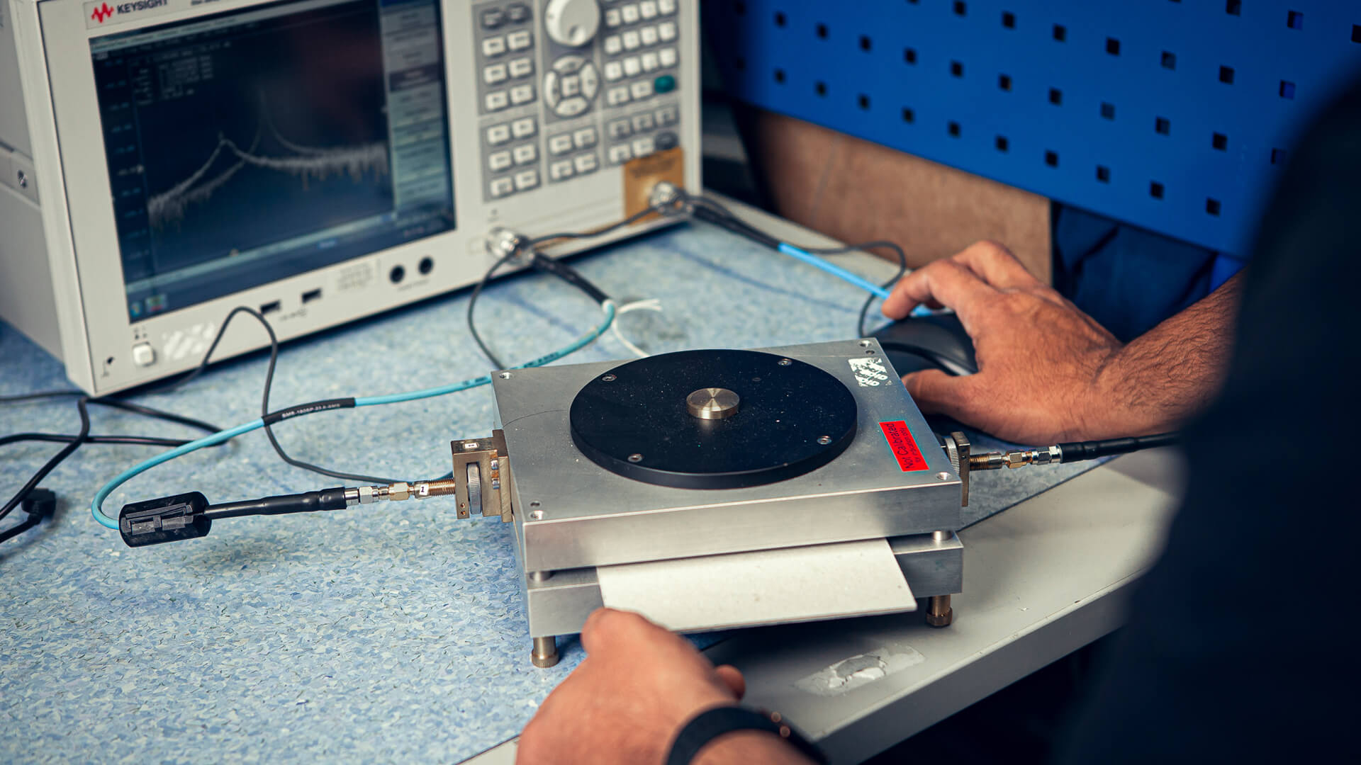RF material characterization into GHz frequencies